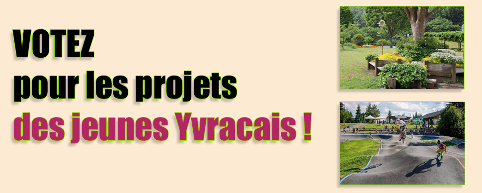 Votez pour les projets des jeunes Yvracais