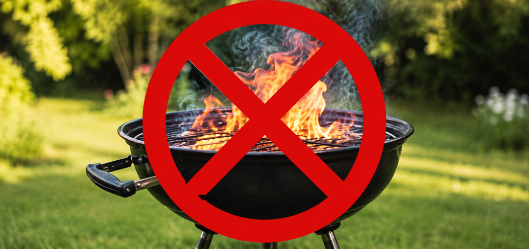 ⚠️ Interdiction temporaire des appareils de cuisson à flamme en extérieur