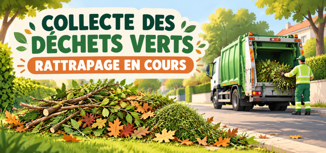 🌿 COLLECTE DES DÉCHETS VERTS : RATTRAPAGE EN COURS