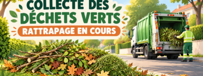 🌿 COLLECTE DES DÉCHETS VERTS : RATTRAPAGE EN COURS